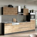 Küchenzeile Turin Kombi C 300cm | Braun