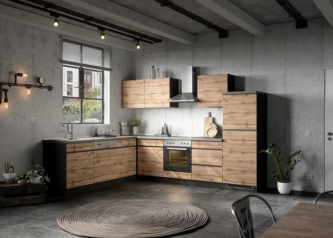 Herdumbauschrank Turin | Braun