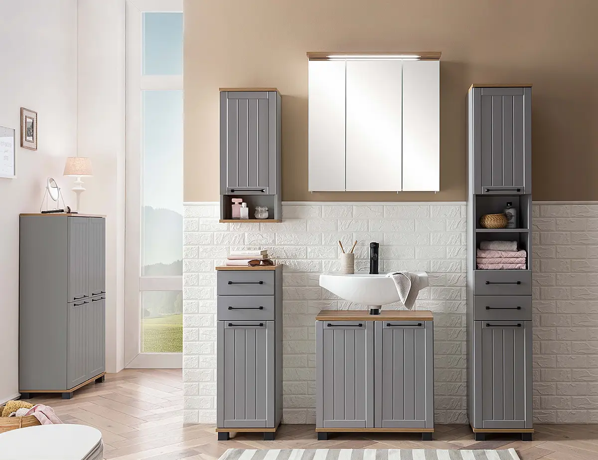 Midischrank Jelda | Grau
