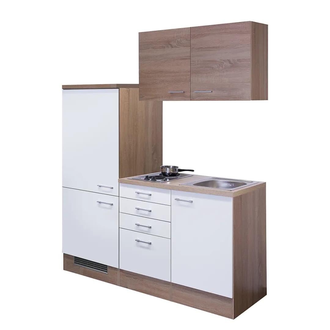 Singleküche Cresta 160cm | Braun