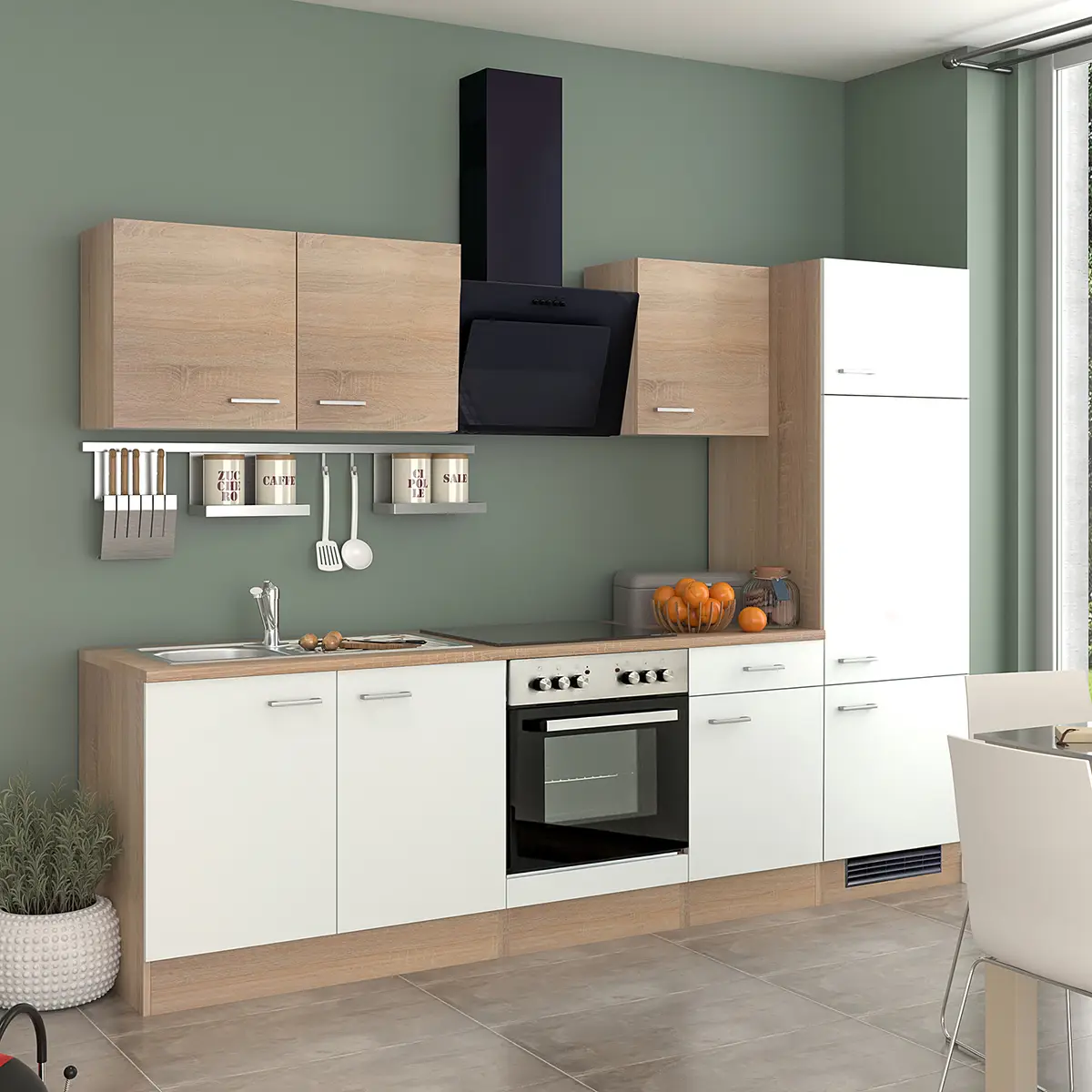 Küchenzeile Cresta Kombi C | Braun