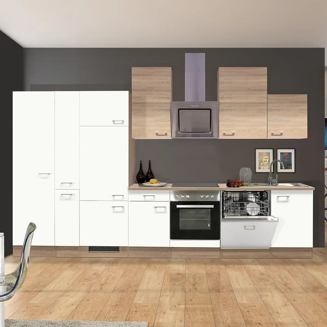 Küchenzeile Cresta Kombi E 360cm | Braun