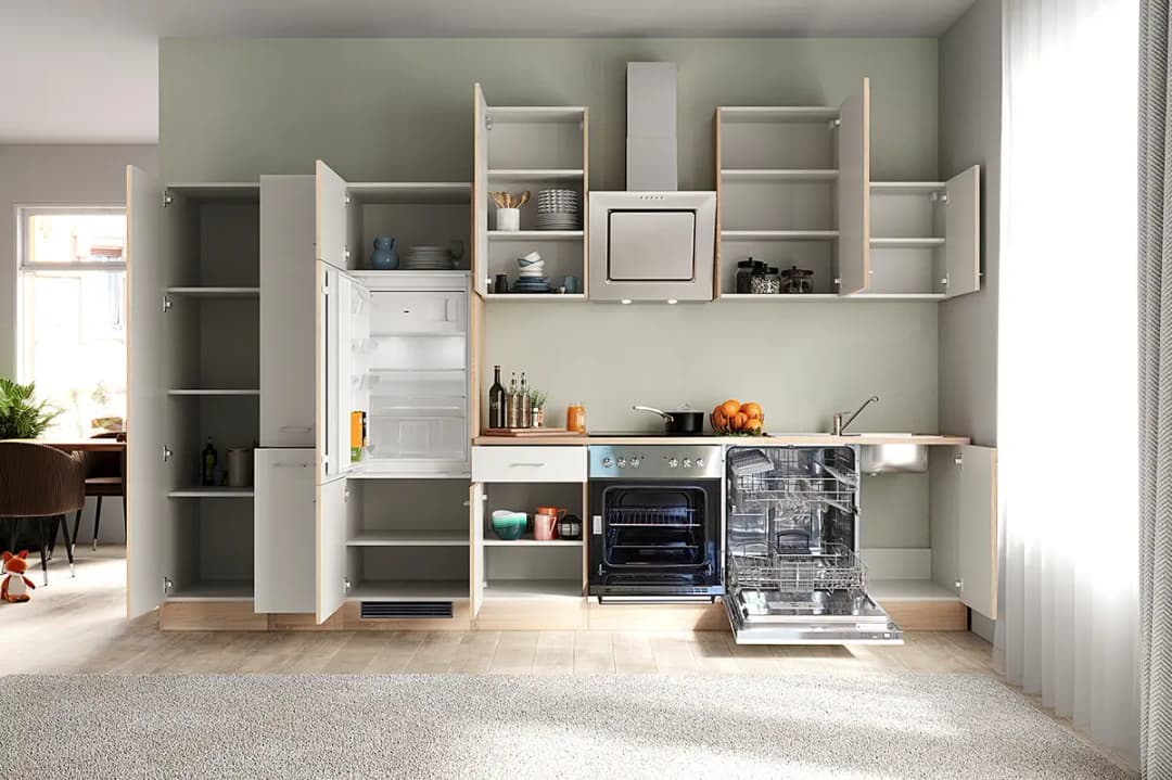 Küchenzeile Cresta Kombi E 360cm | Braun