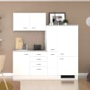 Singleküche Cresta 190cm Weiß/Weiß | Weiß