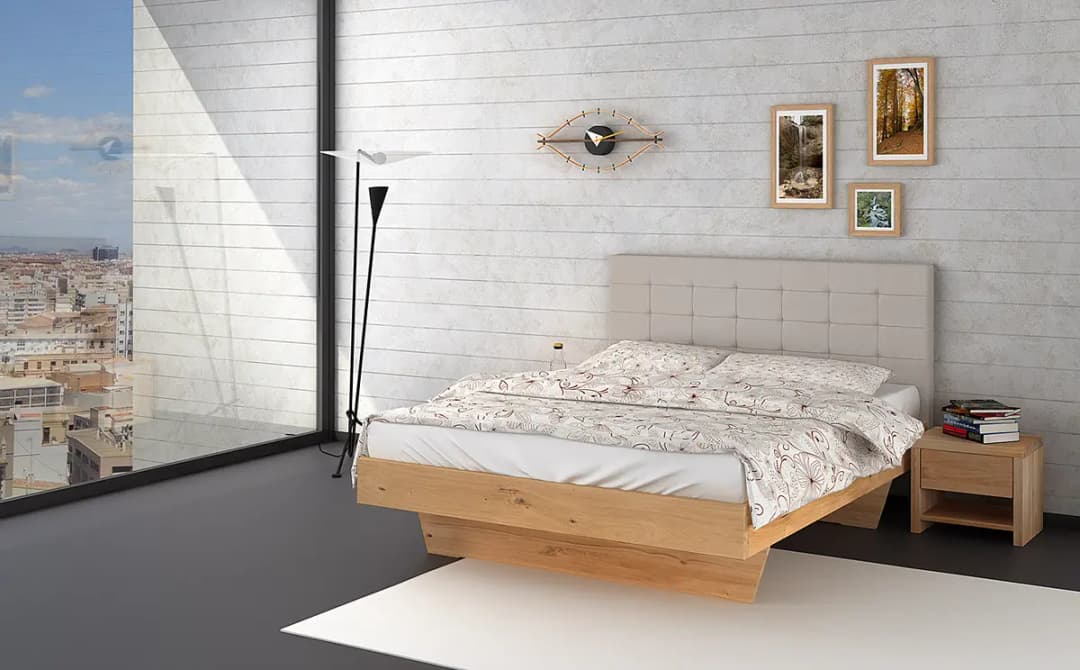 Massivholzbett Odin I 140 x 200cm | Braun
