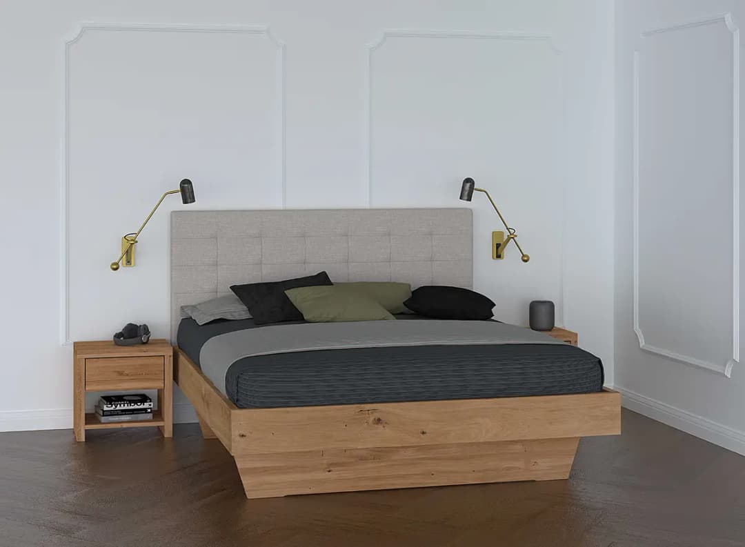 Massivholzbett Odin I 140 x 200cm | Braun