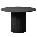 Esstisch Maqueda Ø 120cm Schwarz/Eiche Schwarz | Holztöne