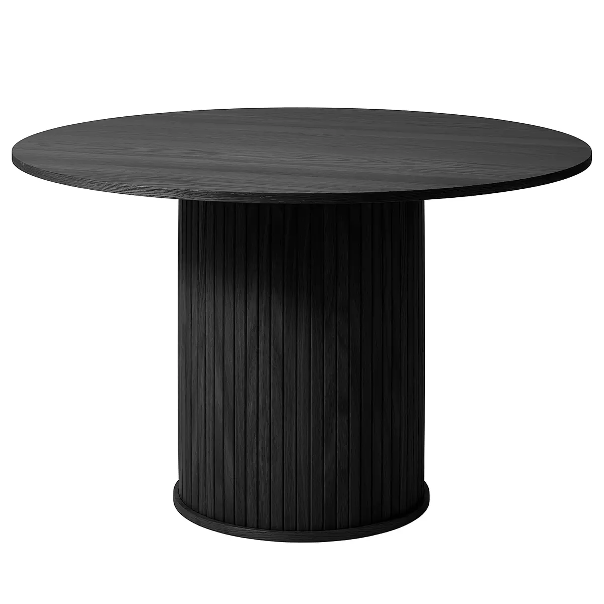 Esstisch Maqueda Ø 120cm Schwarz/Eiche Schwarz | Holztöne