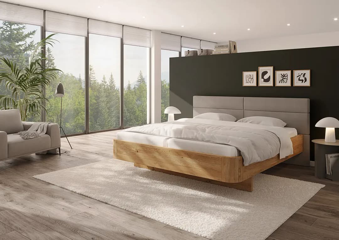 Massivholzbett Kalum | Braun
