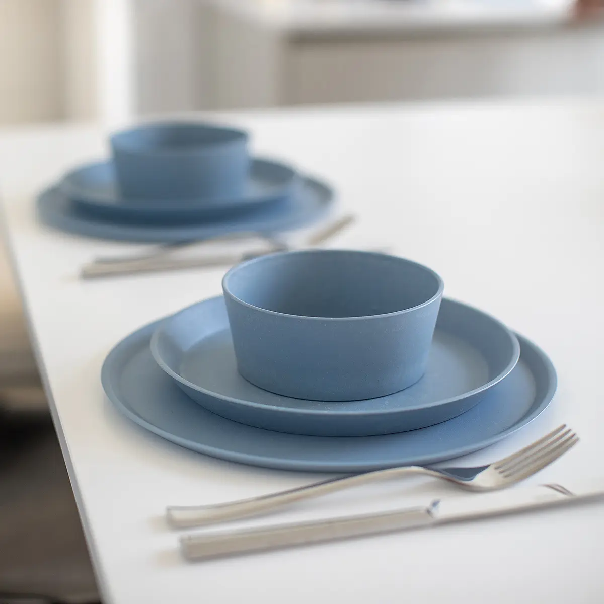 Frühstücksteller Connect Plate 4er-Set | Blau