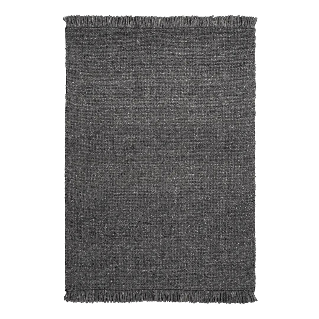 Wollteppich My Eskil Grau/Anthrazit 120 x 170cm Mischgewebe