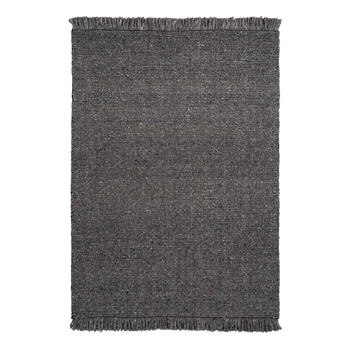 Wollteppich My Eskil Grau/Anthrazit 120 x 170cm Mischgewebe