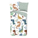 Kinderbettwäsche Dino 135 x 200cm Multicolor | Mehrfarbig
