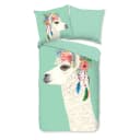Kinderbettwäsche Joey 135 x 200cm Grün/Multicolor | Mehrfarbig