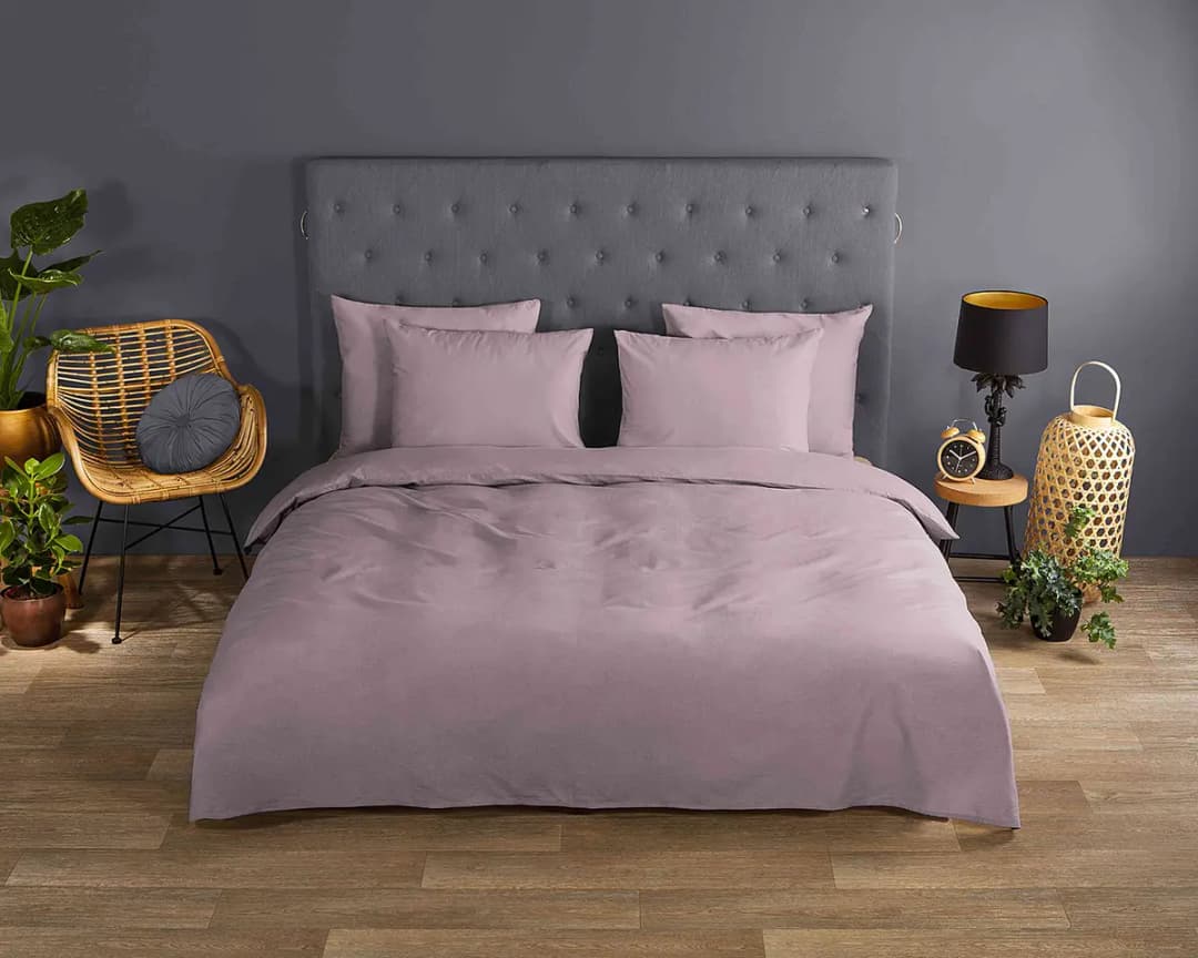 Renforce Bettwäsche Uni | Pink