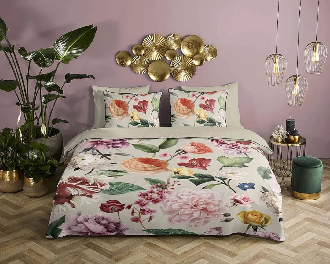 Renforce Bettwäsche Fiori | Beige