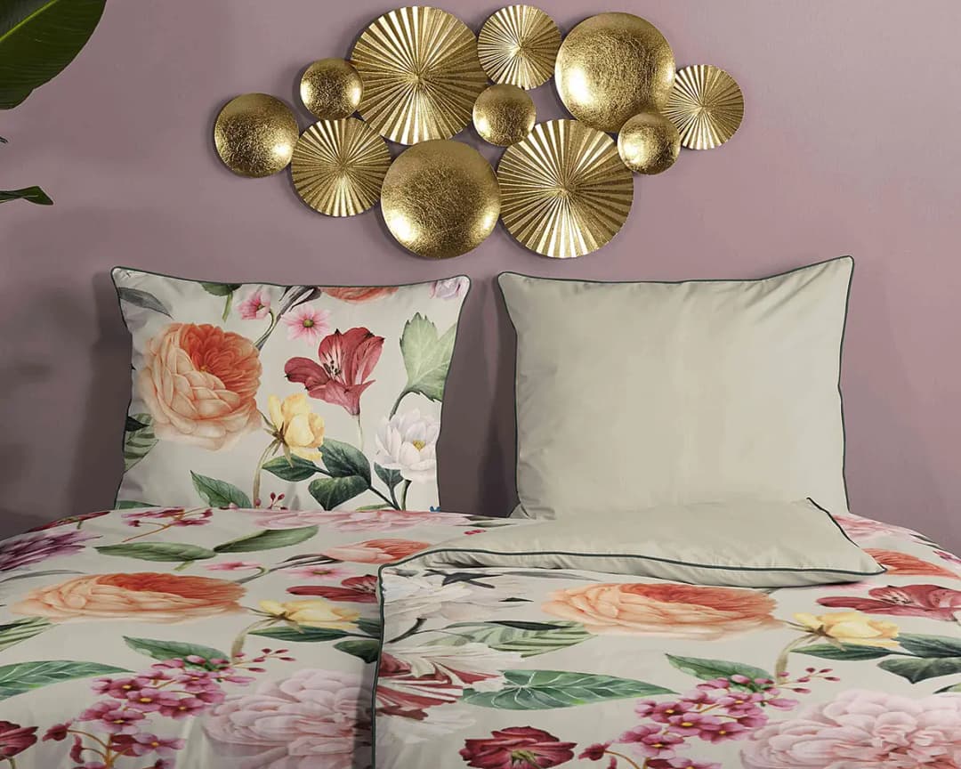 Renforce Bettwäsche Fiori | Beige