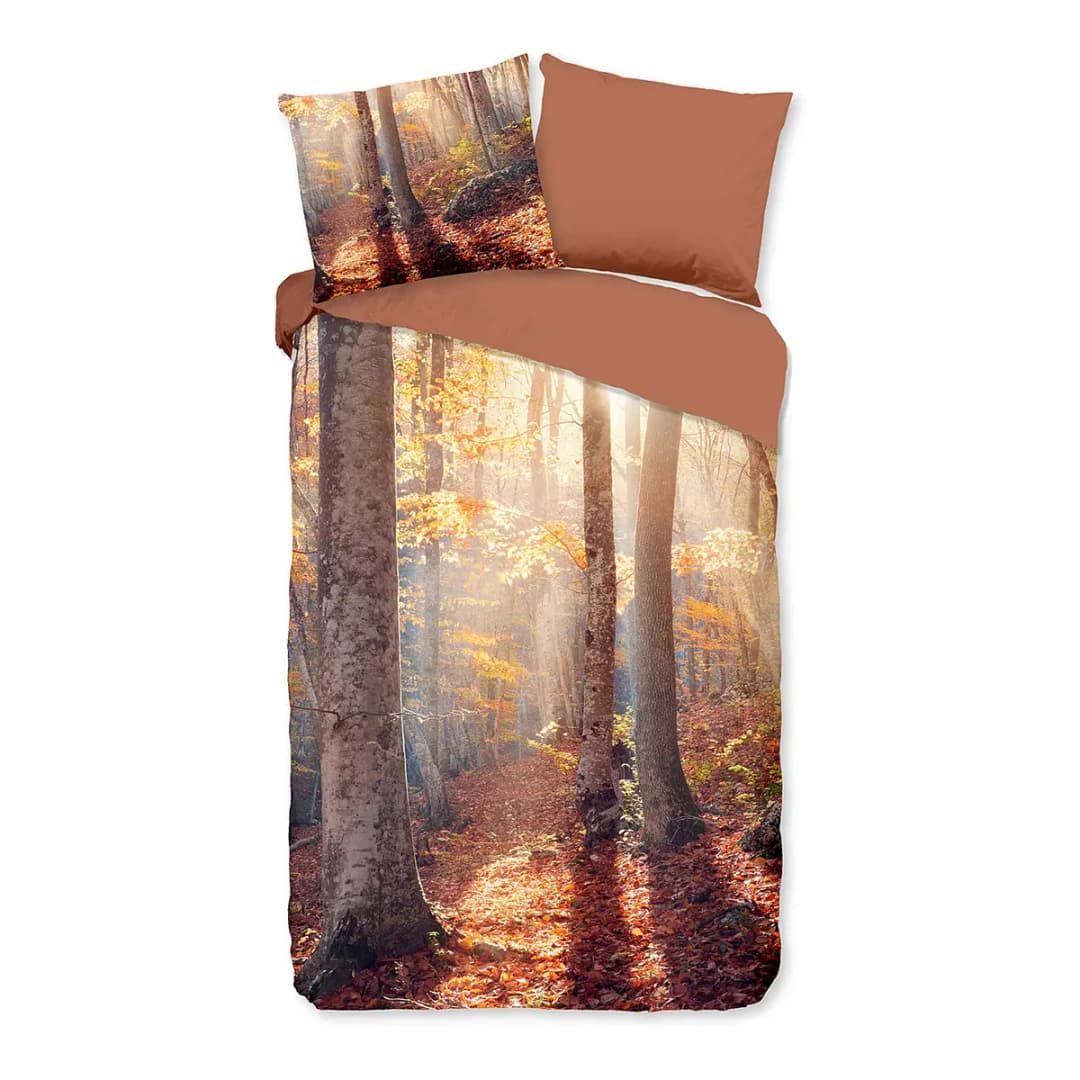 Microfaser Bettwäsche Autumn | Braun