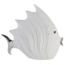 Figur Fisch 29 x 26cm Weiß | Weiß