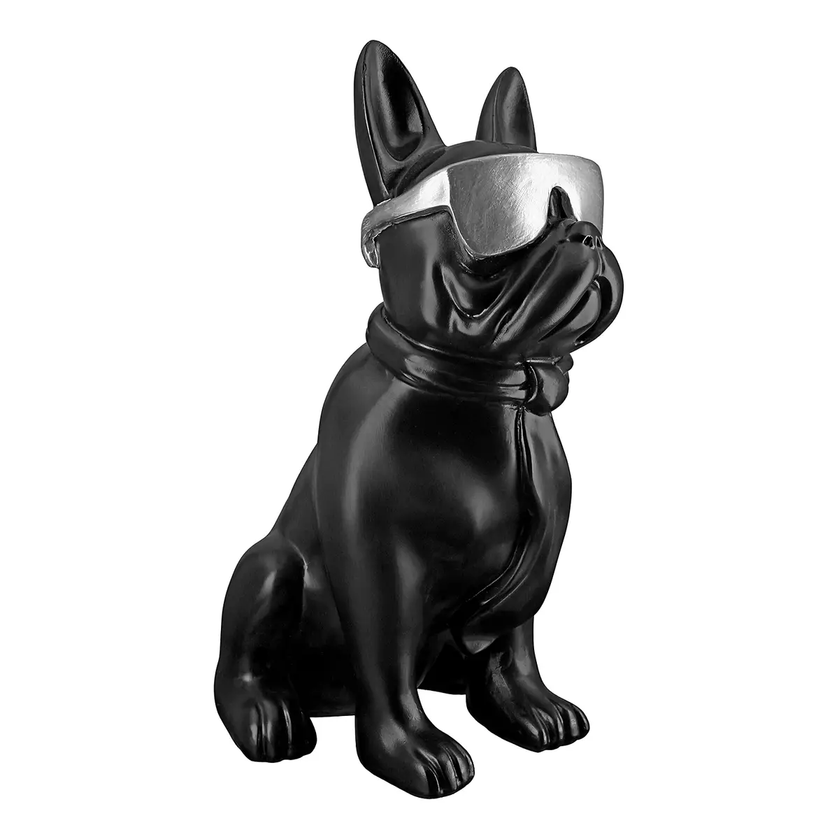 Mops Cool Dog Figur | Schwarz