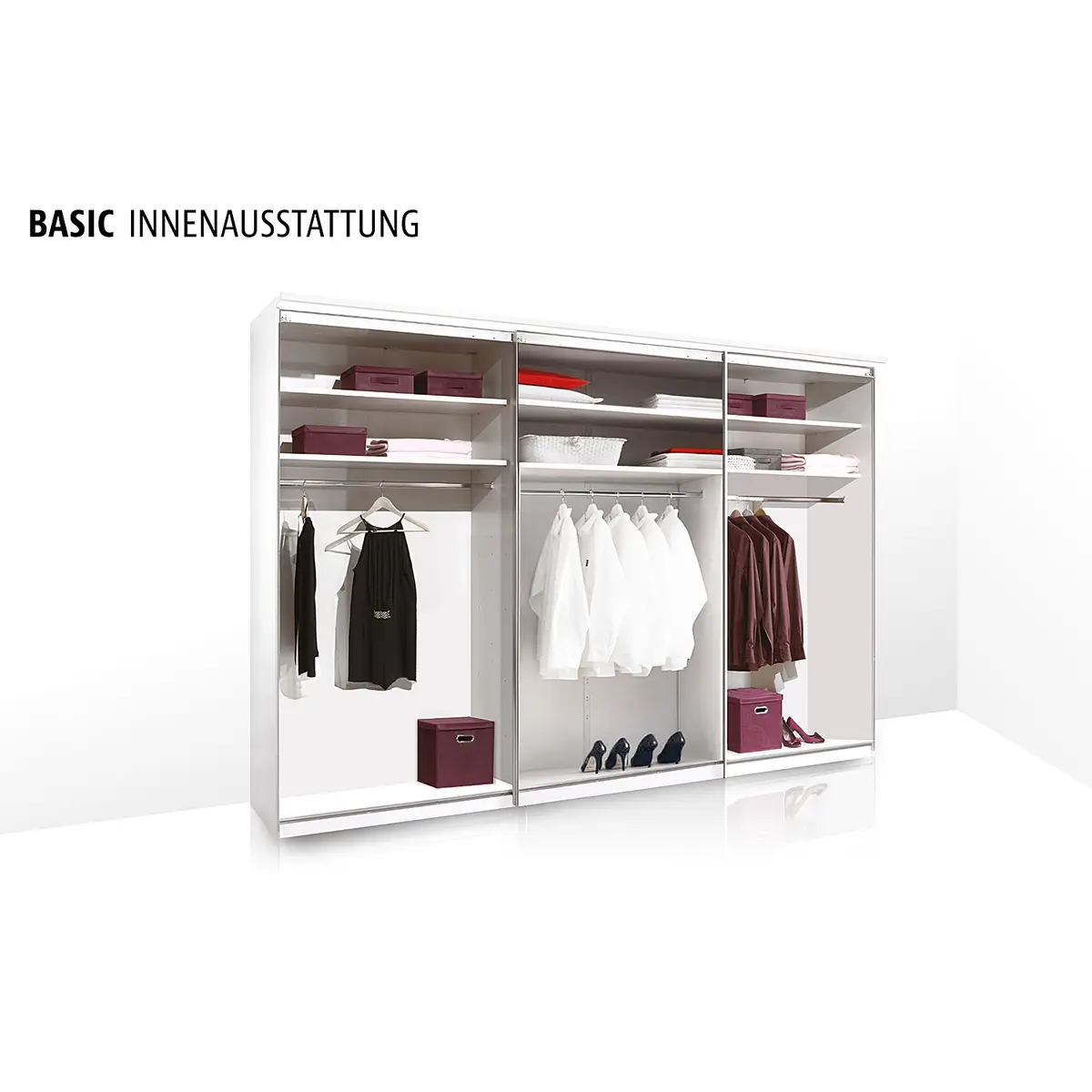 Schwebetürenschrank Sinfonie Plus Typ A | Beige