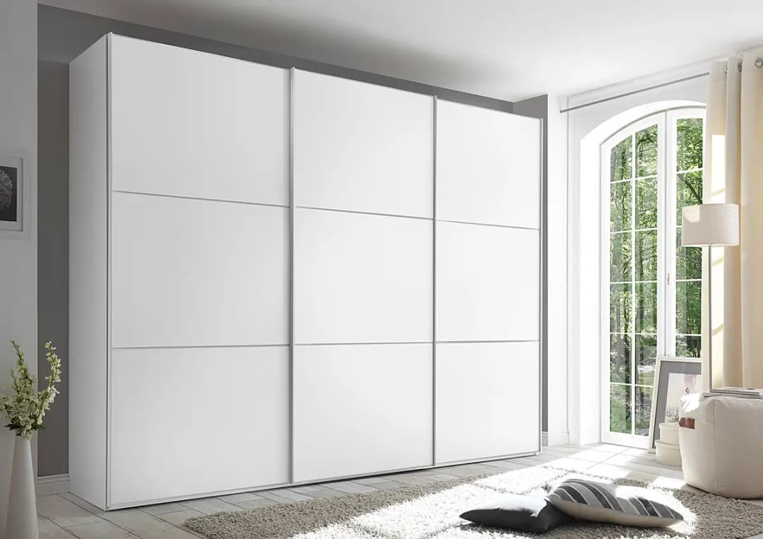 Schwebetürenschrank Includo Typ A | Weiß