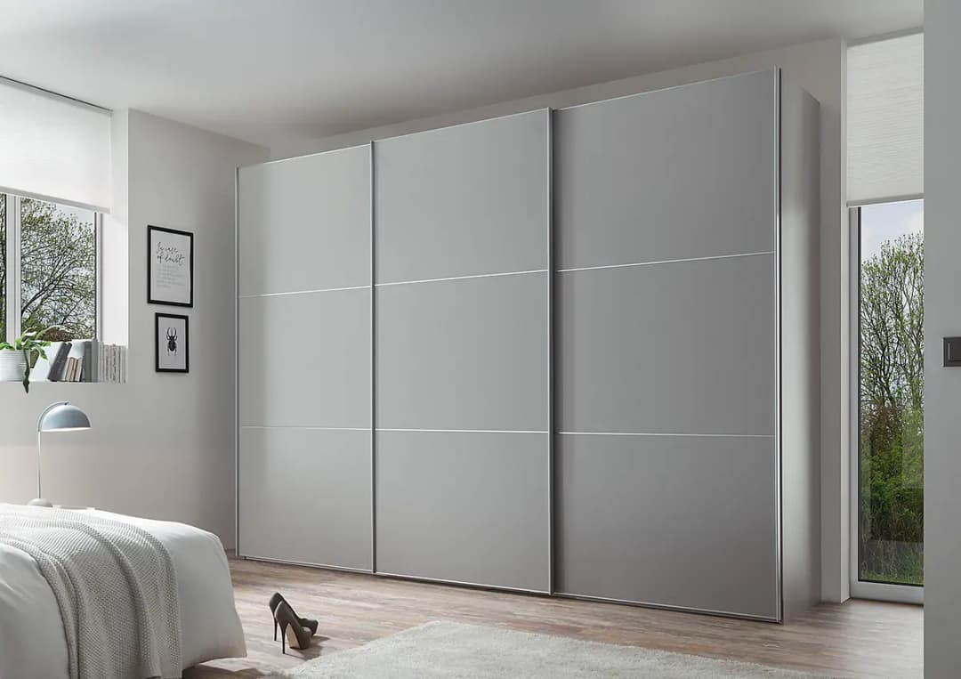 Schwebetürenschrank Includo Typ A | Grau