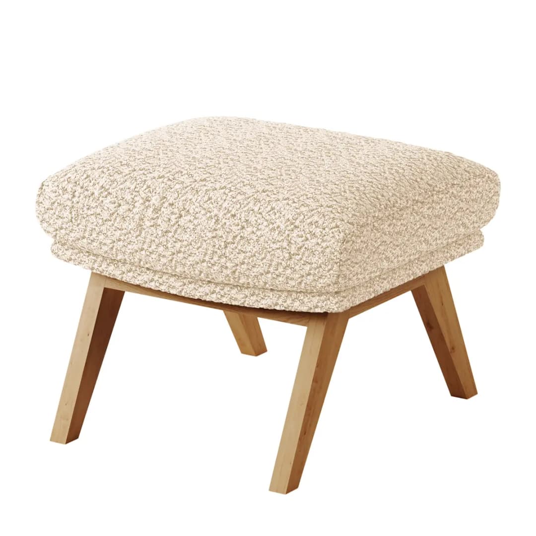 Polsterhocker Bony | Beige