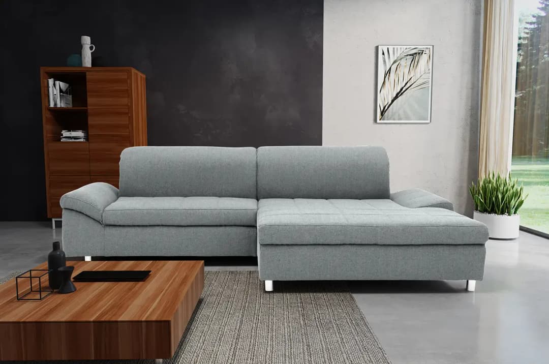 Ecksofa Altomna | Silber