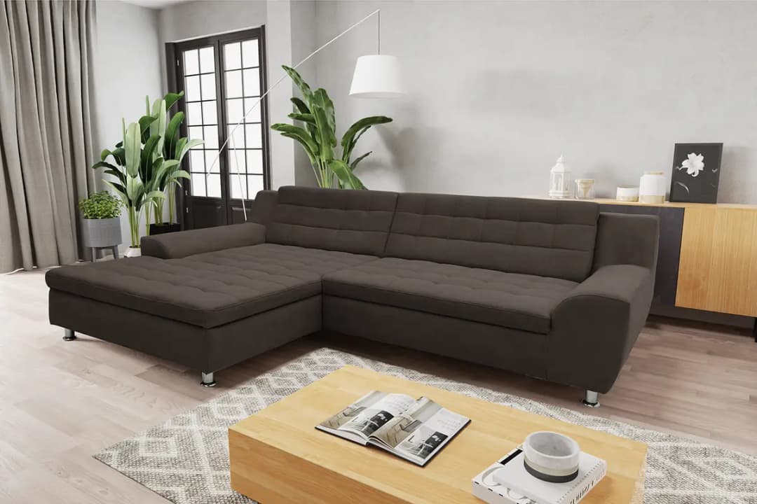 Ecksofa Kleta | Schwarz