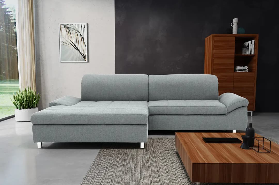 Ecksofa Altomna | Silber