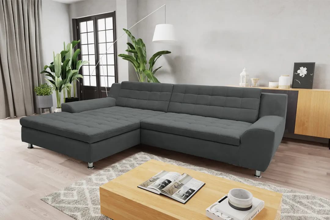 Ecksofa Kleta | Grau