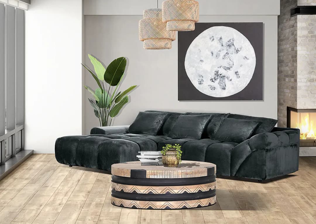 Ecksofa Karibo | Grau