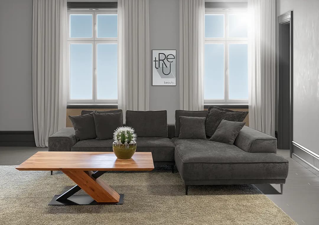 Ecksofa Sonega | Grau