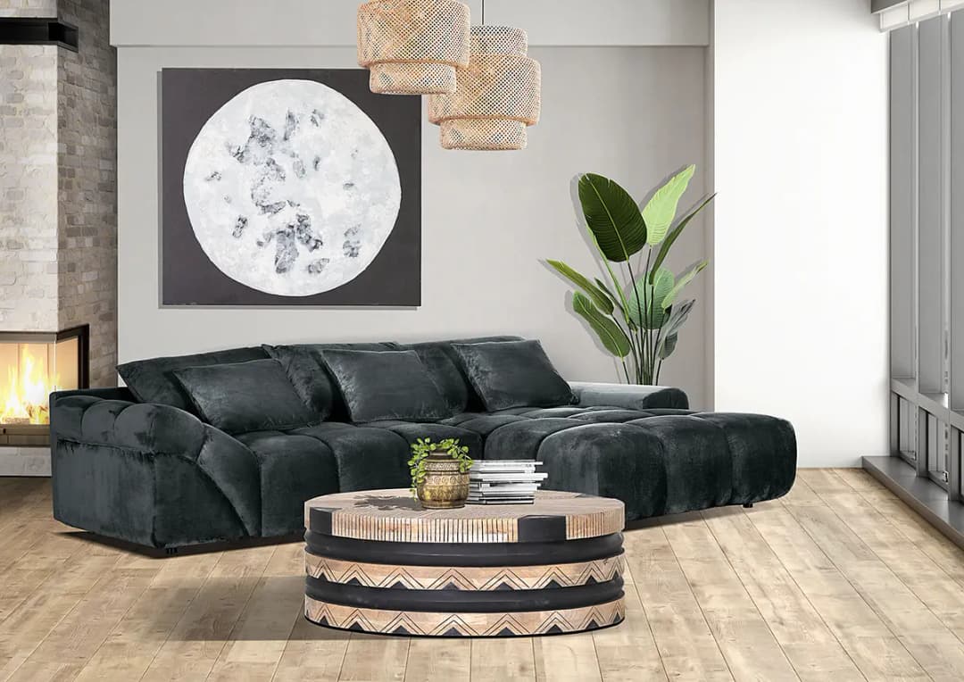 Ecksofa Karibo | Grau