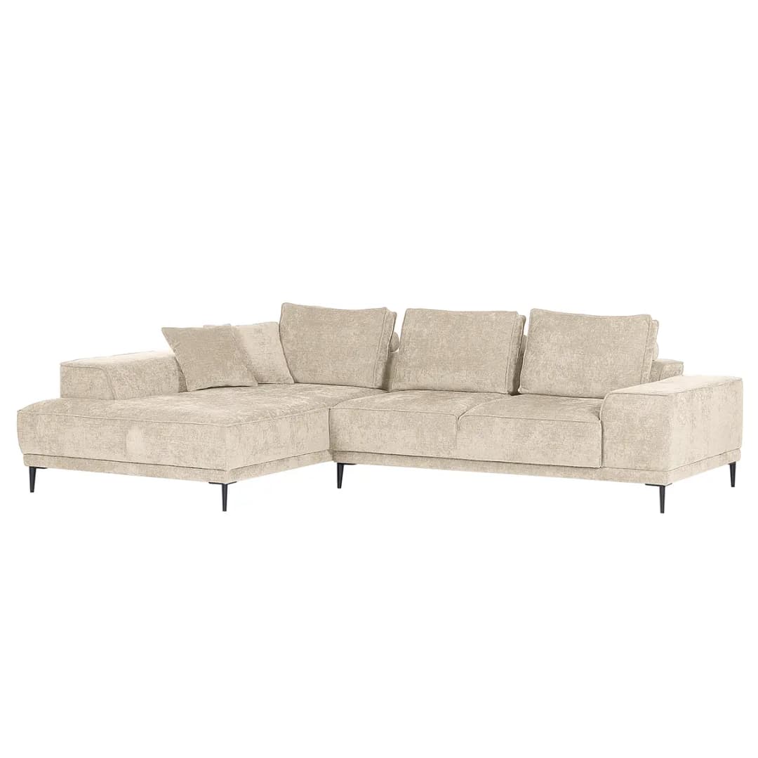 Ecksofa Sonega Beige Flachgewebe Flaka | Beige
