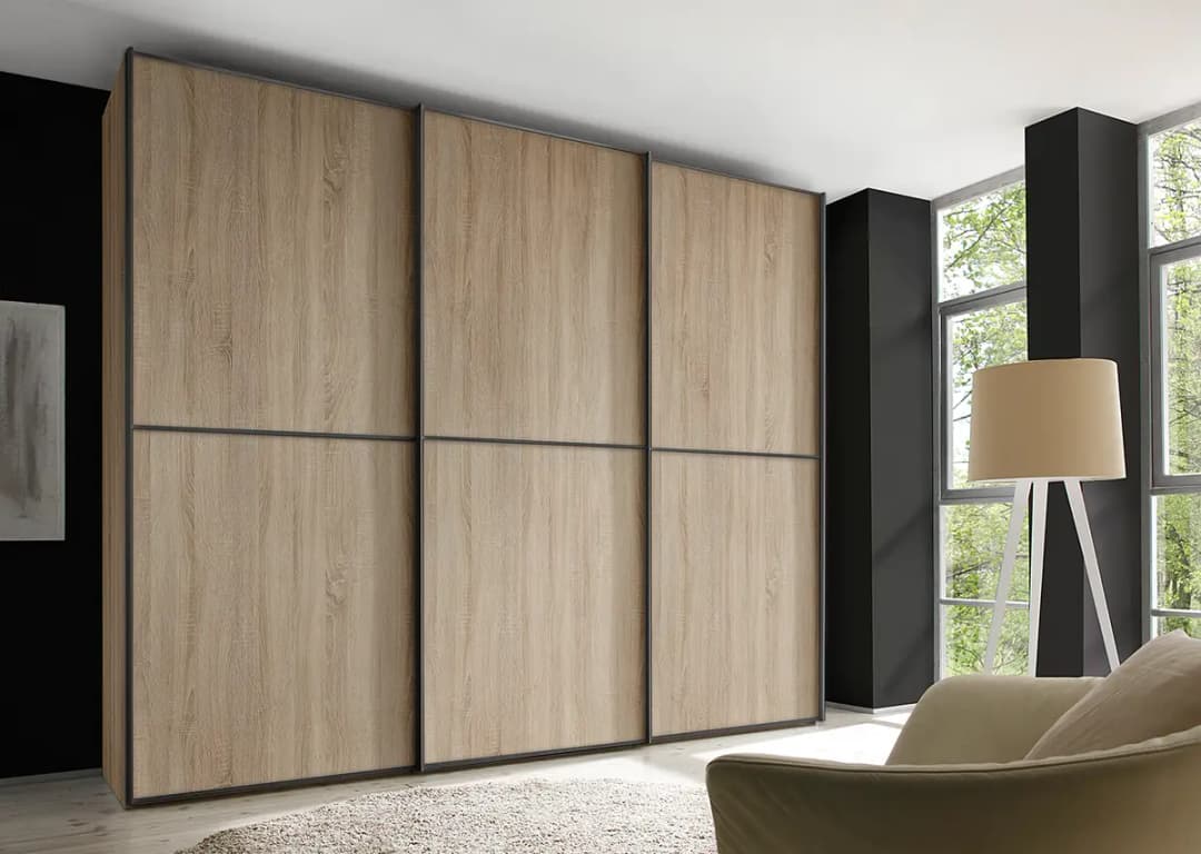 Schwebetürenschrank Typ C | Braun