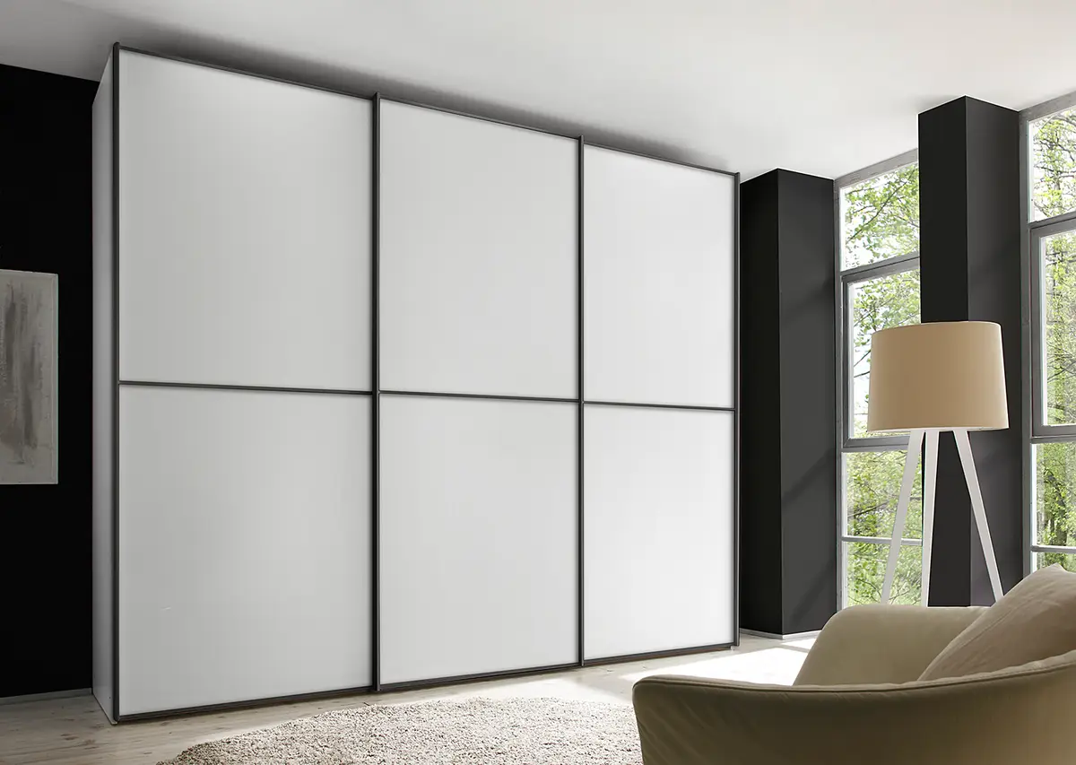 Schwebetürenschrank Typ C | Weiß
