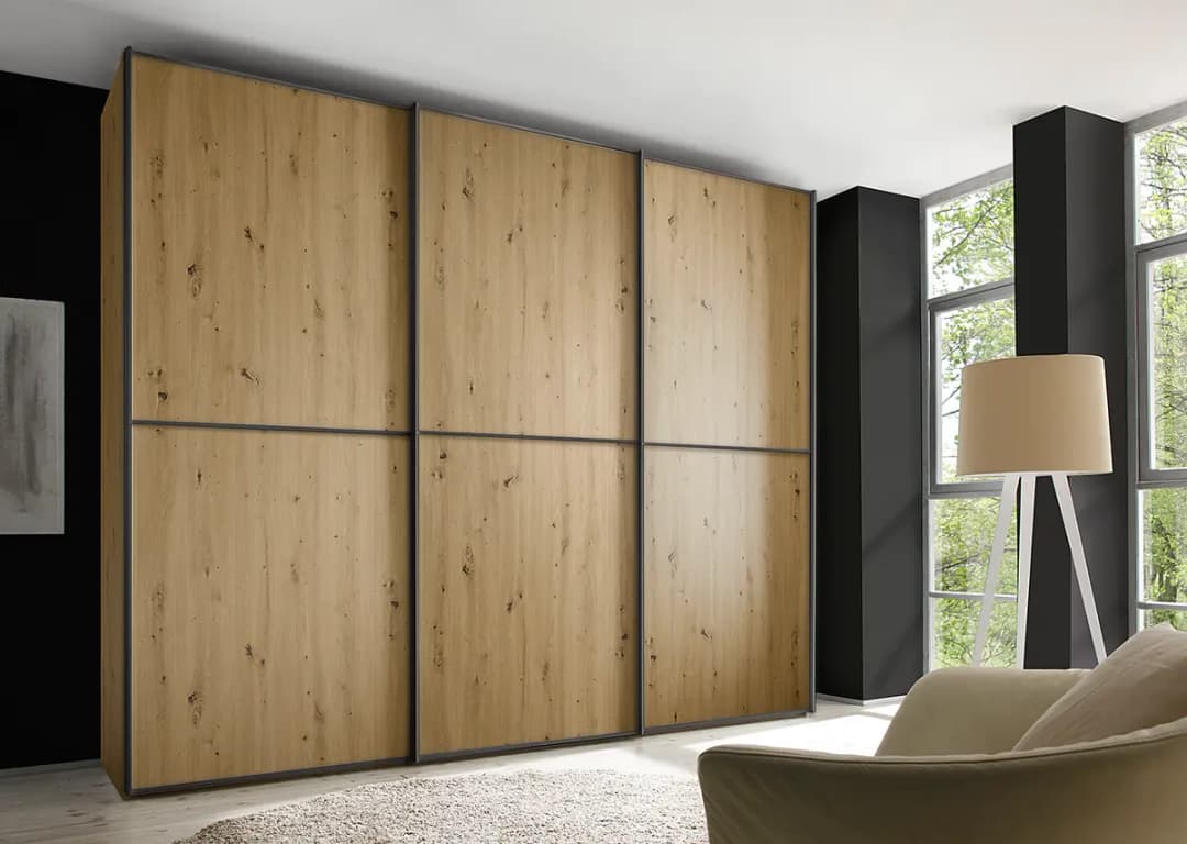 Schwebetürenschrank Typ C | Braun