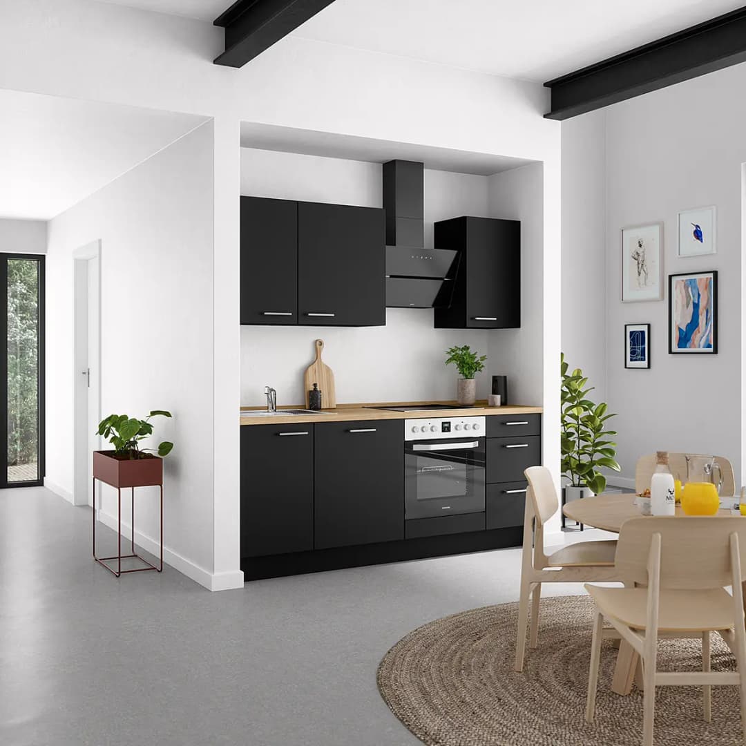 Küchenzeile High-Line Touch Variante B | Mehrfarbig