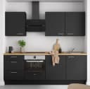 Küchenzeile High-Line Touch Variante C | Schwarz