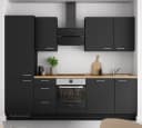 Küchenzeile High-Line Touch Variante B | Schwarz