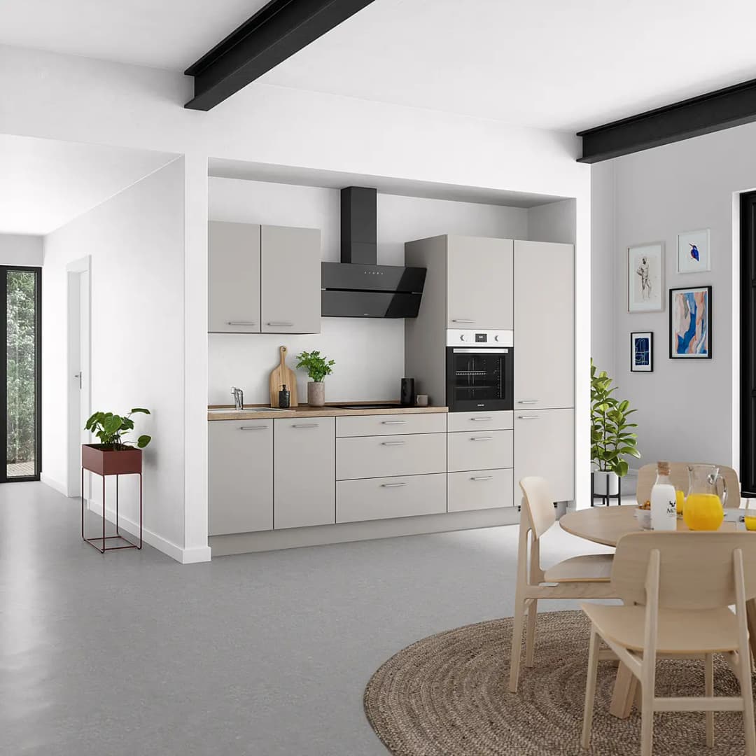 Küchenzeile High-Line Touch Variante D | Grau