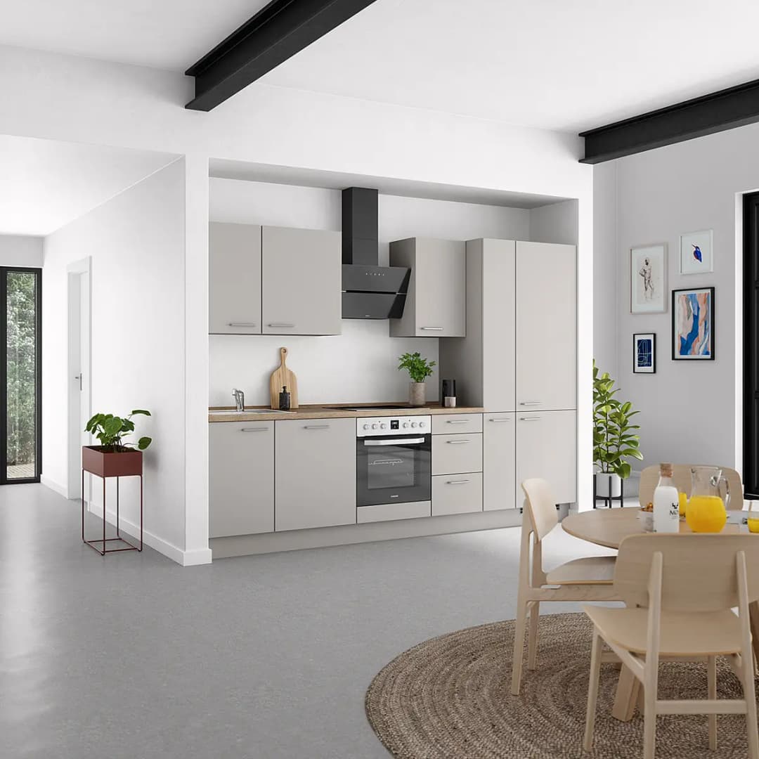 Küchenzeile High-Line Touch Variante B | Grau