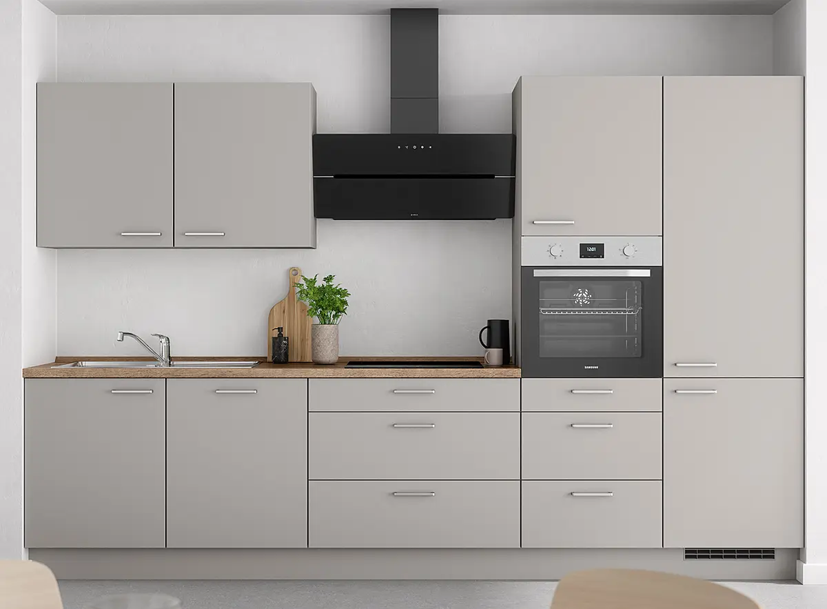 Küchenzeile High-Line Touch Variante D | Grau