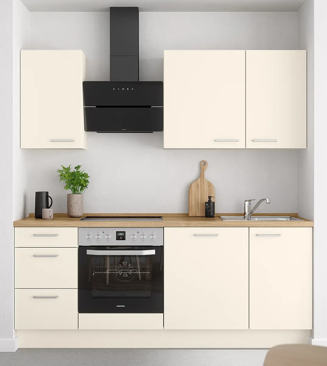 Küchenzeile High-Line Touch Variante B | Beige