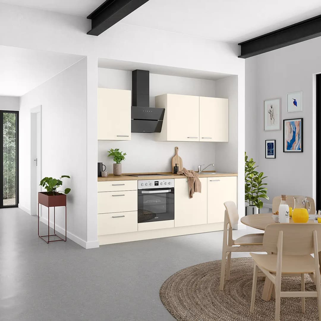 Küchenzeile High-Line Touch Variante C | Beige