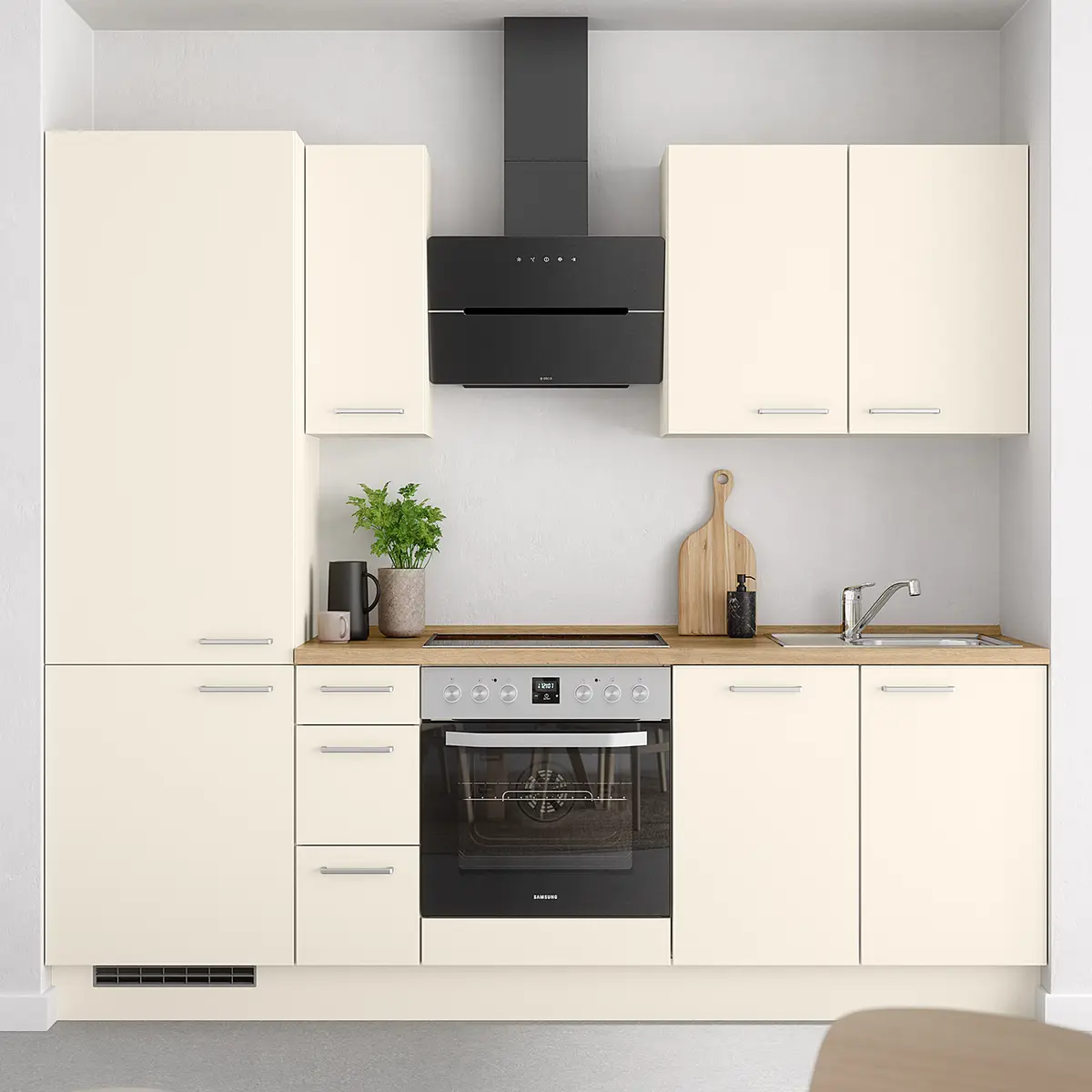 Küchenzeile High-Line Touch Variante A | Beige