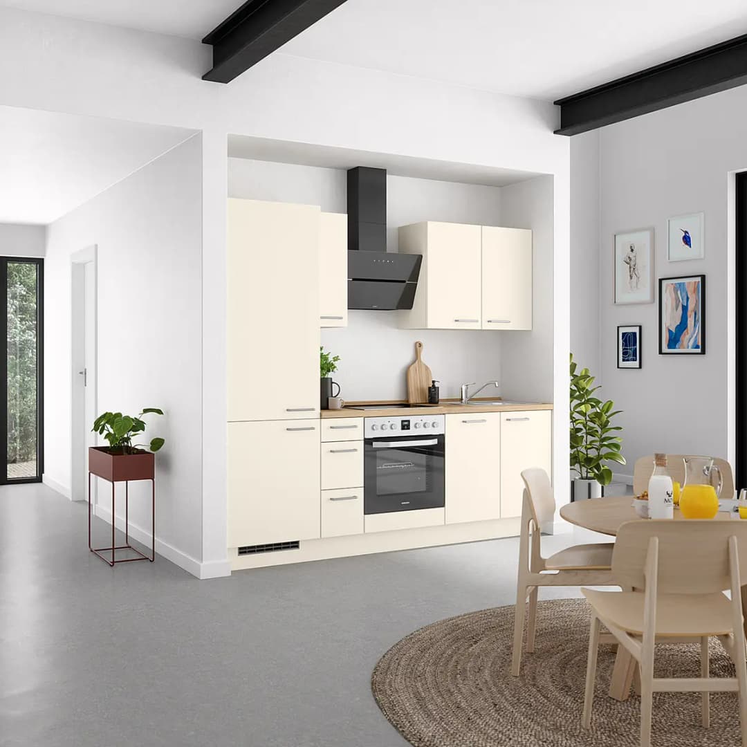 Küchenzeile High-Line Touch Variante A | Beige