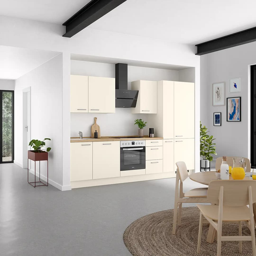 Küchenzeile High-Line Touch Variante B | Beige
